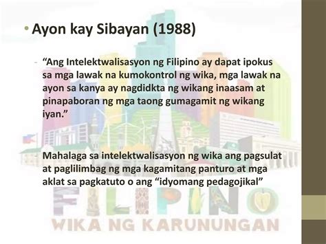 (PDF) FILIPINO NA FILIPINO: Intelektwalisasyon ng wikang.